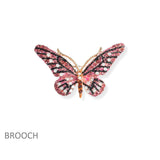 101397, SMALL BUTTERFLY CRYSTAL RHINESTONE PIN BROOCH