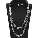 101412, FRESHWATER PEARL ACCENT CHAIN NECKLACE