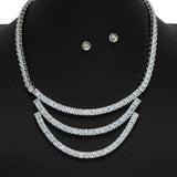 101415, ELEGANT BLING RHINESTONE NECKLACE