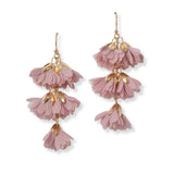 101417, FLOWER PETAL LINK DANGLE EARRING