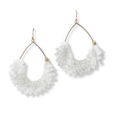 101418, TEARDROP TASSEL EARRING