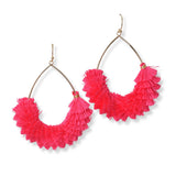 101418, TEARDROP TASSEL EARRING