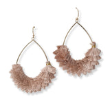 101418, TEARDROP TASSEL EARRING