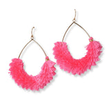 101418, TEARDROP TASSEL EARRING