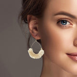101418, TEARDROP TASSEL EARRING