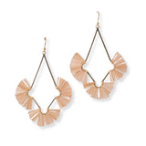 101419, FLORAL GEOMETRIC BEADED EARRING