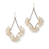 101419, FLORAL GEOMETRIC BEADED EARRING