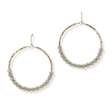 101422, ROUND BEADED EARRING