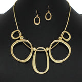 101431, GEOMETRIC METAL NECKLACE