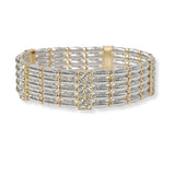 101450, PAVE CRYSTAL RHINESTONE ACCENT STRETCH WATCH BRACELET