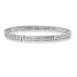 101456, MAZE STAINLESS STEEL OPEN BANGLE BRACELET