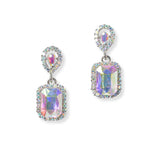 101468, GEOMETRIC RHINESTONE DANGLE EARRING