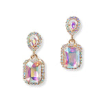 101468, GEOMETRIC RHINESTONE DANGLE EARRING
