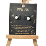 101491, GOLD DIPPED, 6MM PEARL STUD EARRING/925 STERLING SILVER POST