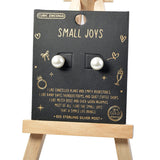 101491, GOLD DIPPED, 8MM PEARL STUD EARRING/925 STERLING SILVER POST