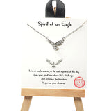 101517, GOLD DIPPED, "SPIRIT OF AN EAGLE" EAGLE NECKLACE