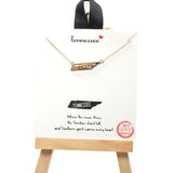 101519, GOLD DIPPED, ALABAMA STATE MAP NECKLACE