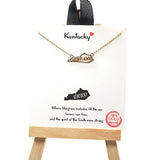 101519, GOLD DIPPED, ALABAMA STATE MAP NECKLACE