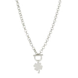 101527, SAINT PATRICK'S DAY CLOVER CHARM TOGGLE NECKLACE