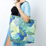 101539, TROPICAL PRINT TOTE BAG