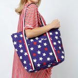 101540, AMERICAN FLAG STAR PRINT TOTE BAG