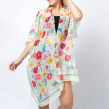 101544, FLOWER PRINT KIMONO