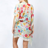 101544, FLOWER PRINT KIMONO
