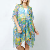101546, TROPICAL PRINT KIMONO