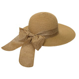 101576, RIBBON STRAW FLOPPY HAT