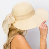 101576, RIBBON STRAW FLOPPY HAT