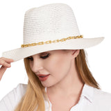 101583, CHAIN TRIM FEDORA HAT