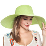 101584, SOLID WIDE BRIM STRAW HAT
