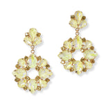 101636, TEARDROP ACCENT RHINESTONE DANGLE EARRING