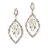 101639, MARQUISE RHINESTONE DANGLE EARRING