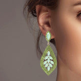 101640, MARQUISE ACCENT CRYSTAL RHINESTONE DANGLE EARRING