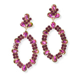 101641, GEOMETRIC CRYSTAL RHINESTONE DANGLE EARRING