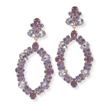 101641, GEOMETRIC CRYSTAL RHINESTONE DANGLE EARRING
