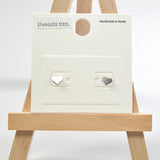 101682, DAINTY HEART STAINLESS STEEL STUD EARRING