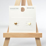 101682, DAINTY HEART STAINLESS STEEL STUD EARRING