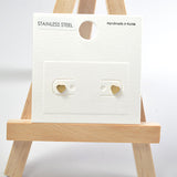 101686, DAINTY HEART STAINLESS STEEL STUD EARRING