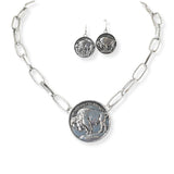 101979, WESTERN BUFFALO COIN NECKLACE