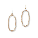 101995, GEOMETRIC METAL DANGLE EARRING