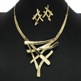 102057, HAMMERED METAL NECKLACE