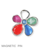 102110, FLOWER MAGNETIC PIN