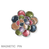 102111, FLOWER MAGNETIC PIN