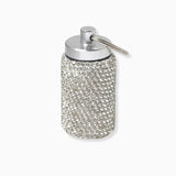 102120, BLING CRYSTAL RHINESTONE MINI PILL BOTTLE KEY RING