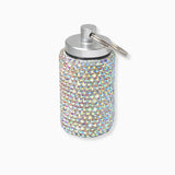 102120, BLING CRYSTAL RHINESTONE MINI PILL BOTTLE KEY RING