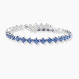 102124, SQUARE DIAMOND CUBIC ZIRCONIA STRETCH CUFF BRACELET