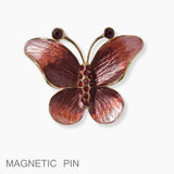 102137, BUTTERFLY RHINESTONE ACCENT MAGNETIC PIN