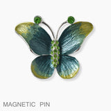 102137, BUTTERFLY RHINESTONE ACCENT MAGNETIC PIN